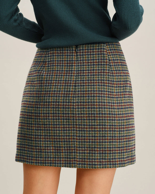 Women's Woven Polyester Skirt Bottoms - RIHOAS