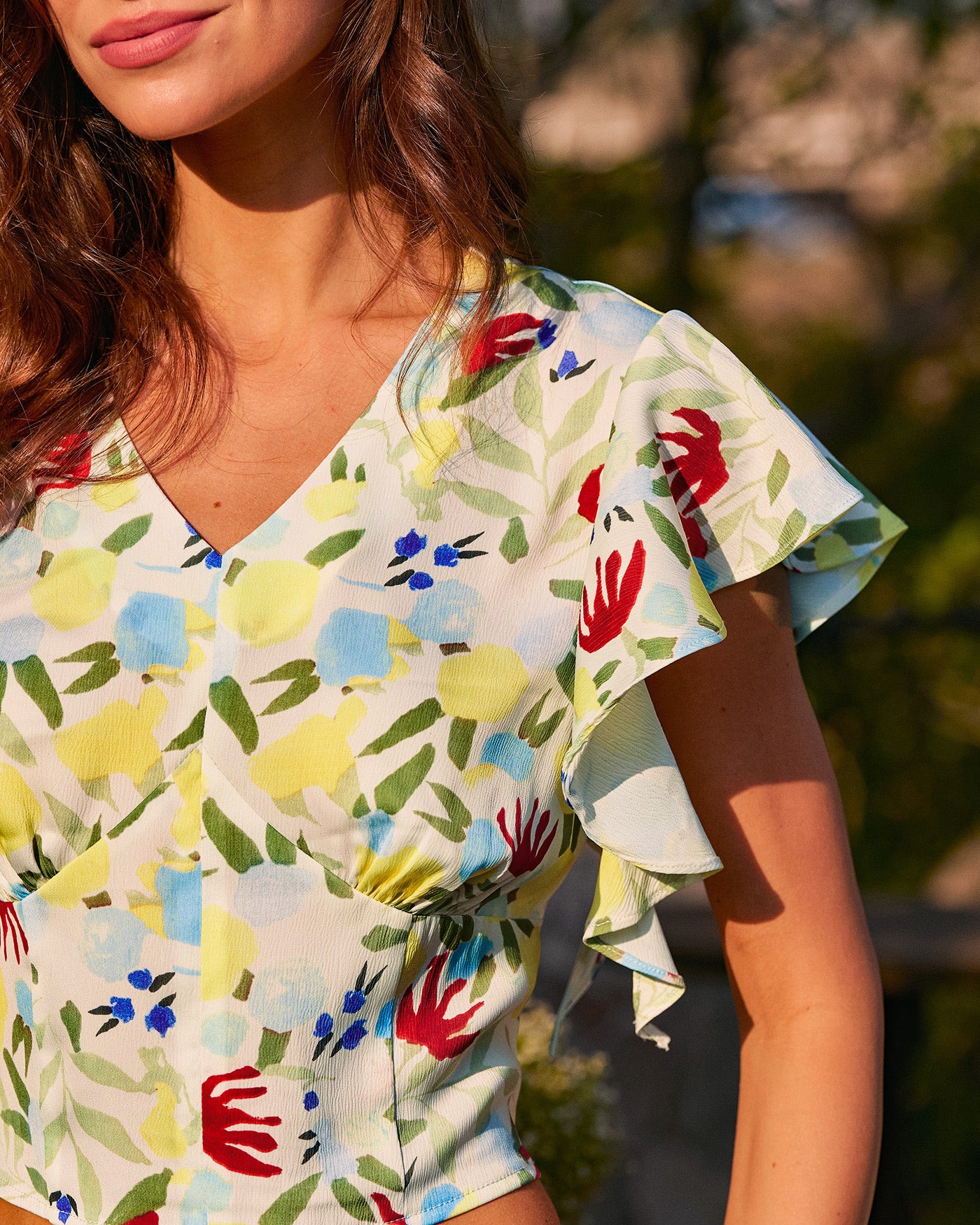 Women's Woven Polyester Tees Tops - RIHOAS