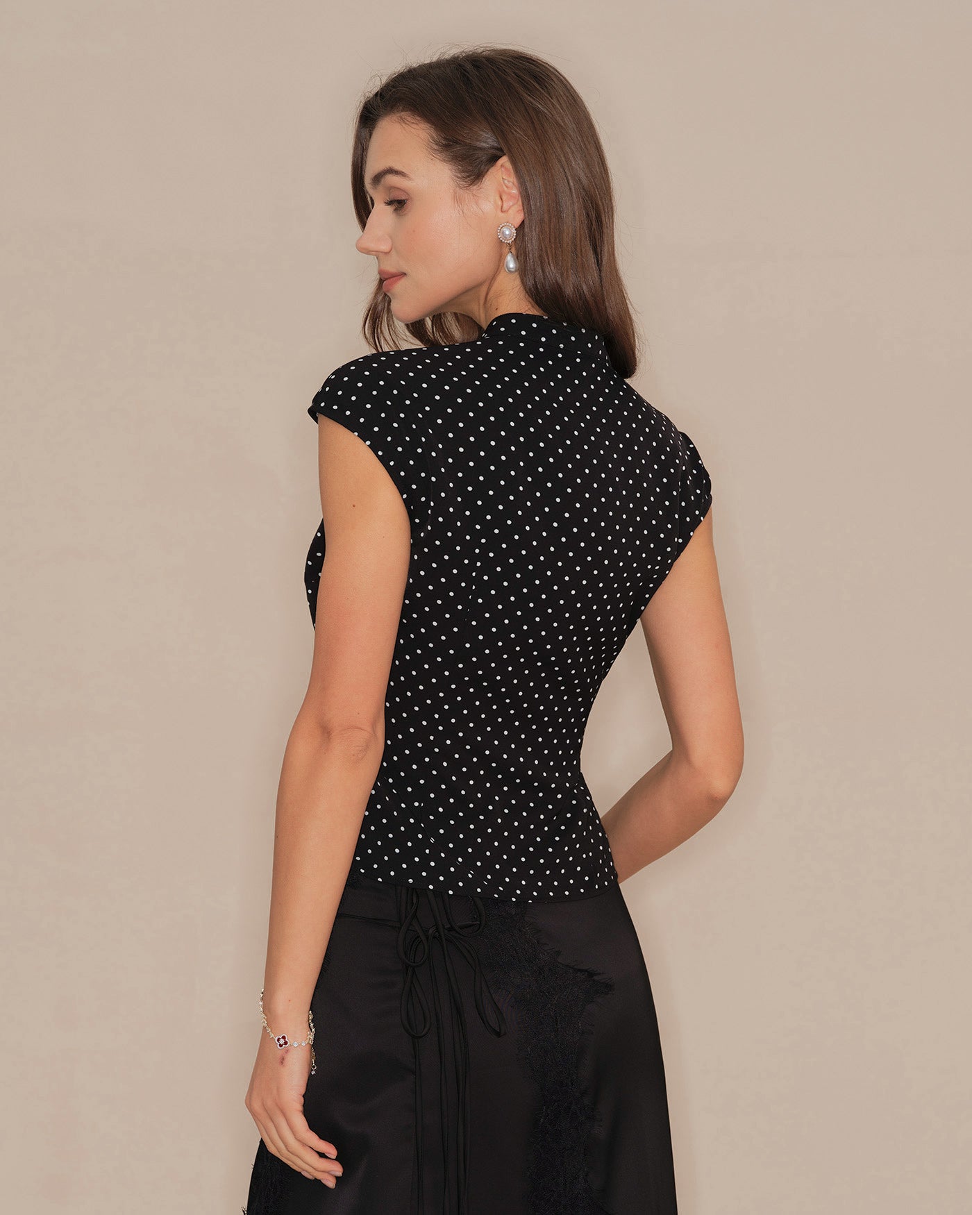 Women's Woven Polyester Tees Tops - RIHOAS
