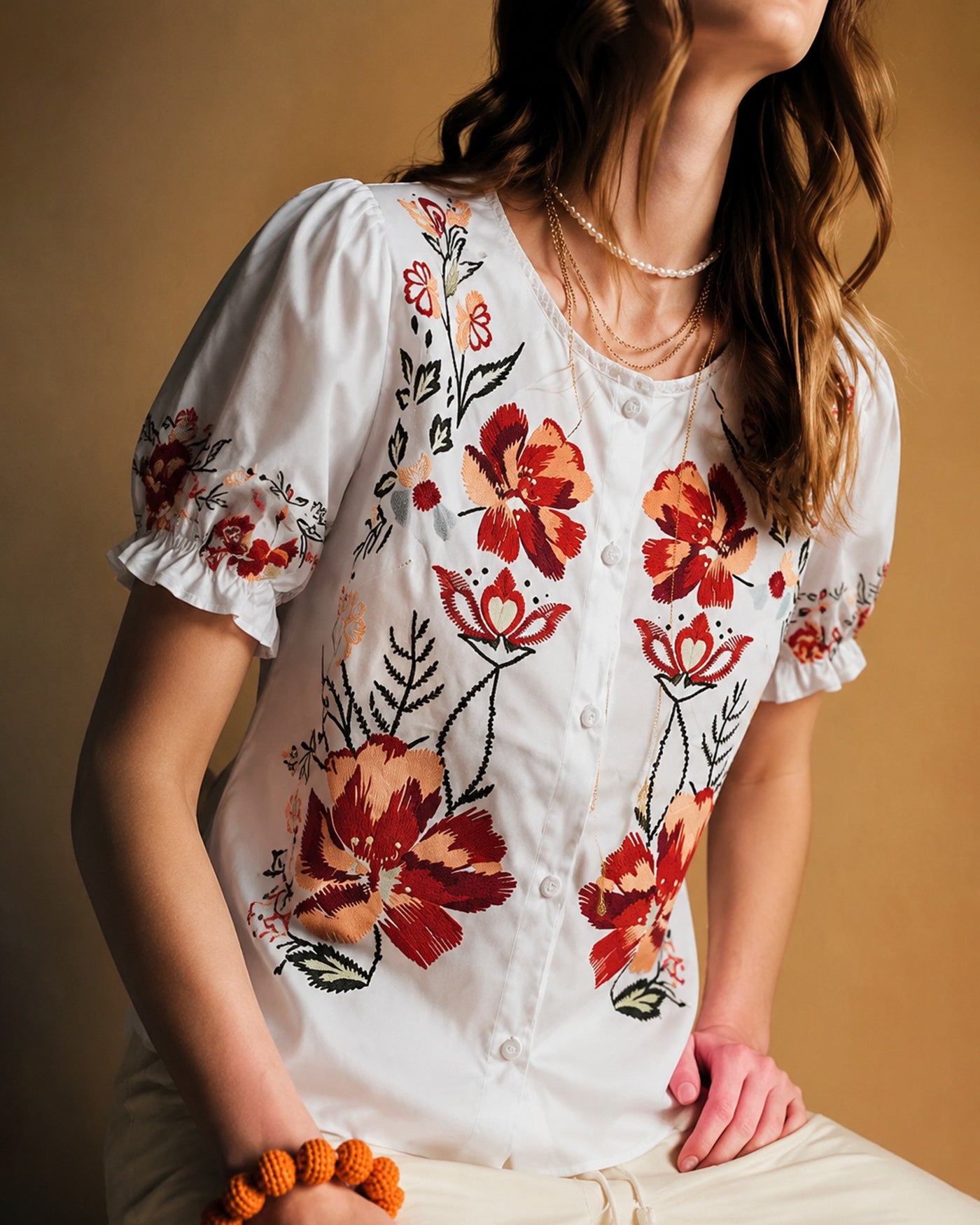 Women's Woven Polyester Top Tops - RIHOAS
