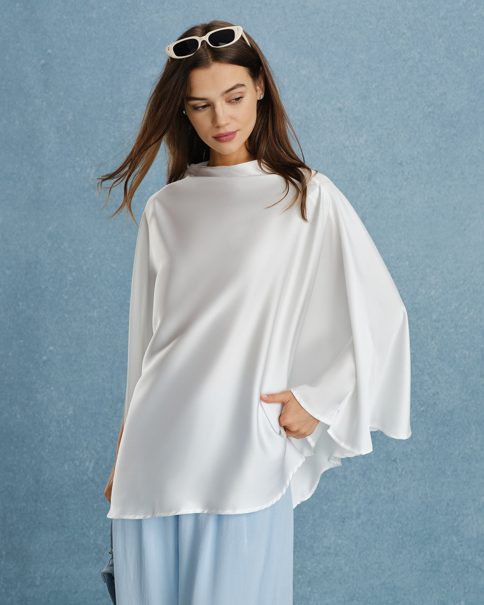 White Turtle Batwing Sleeve Tee & Reviews - White - Tops | RIHOAS