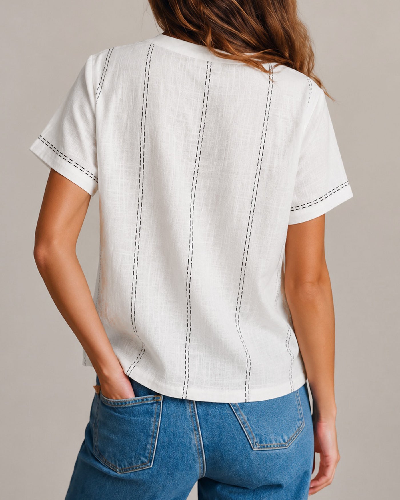 Women's Woven Polyester Top Tops - RIHOAS