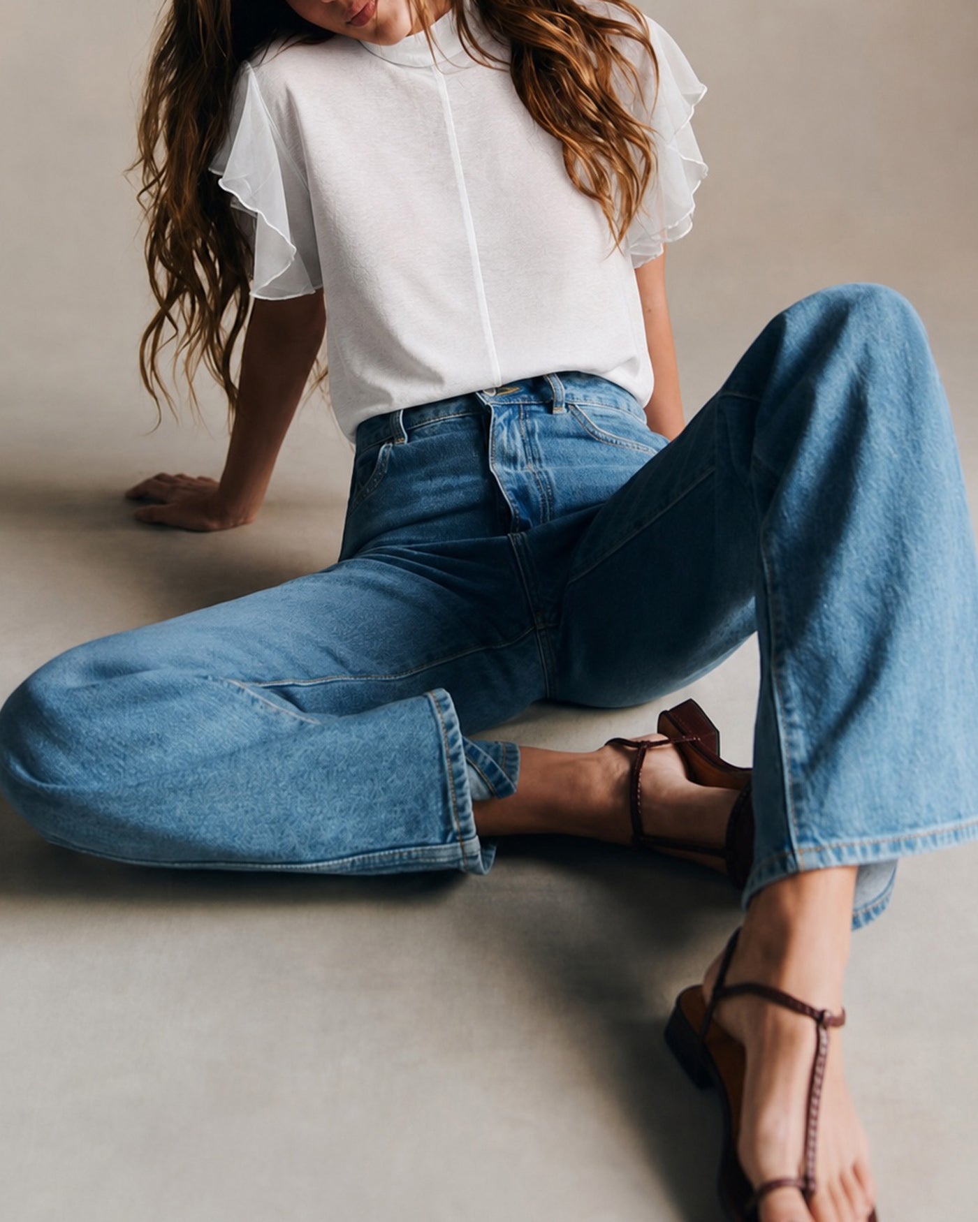 Women's Woven Polyester Top Tops - RIHOAS