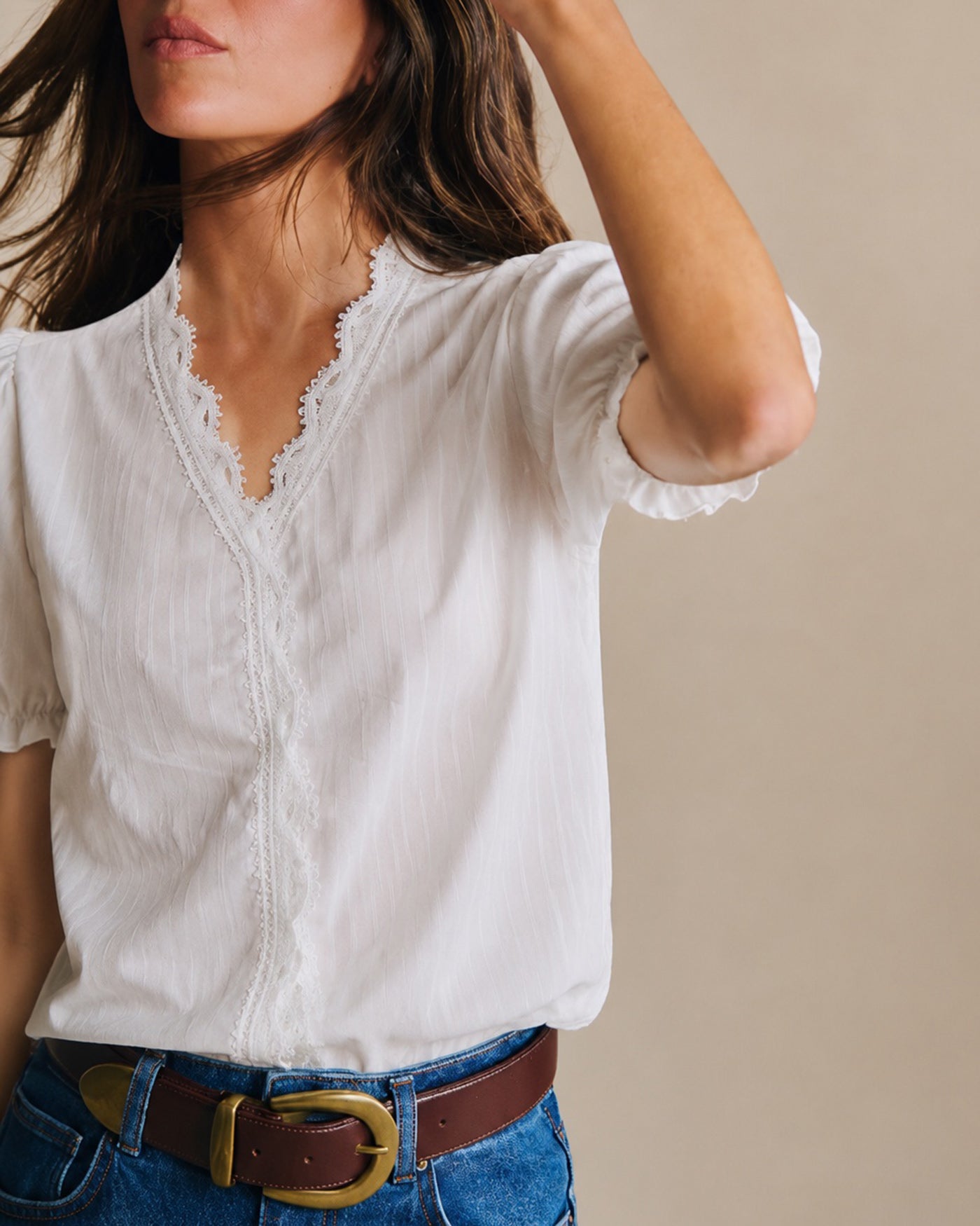 Women's Woven Polyester Top Tops - RIHOAS