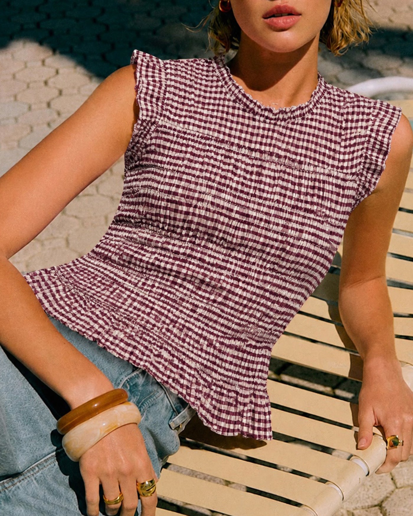 Women's Woven Polyester Tops Tops - RIHOAS