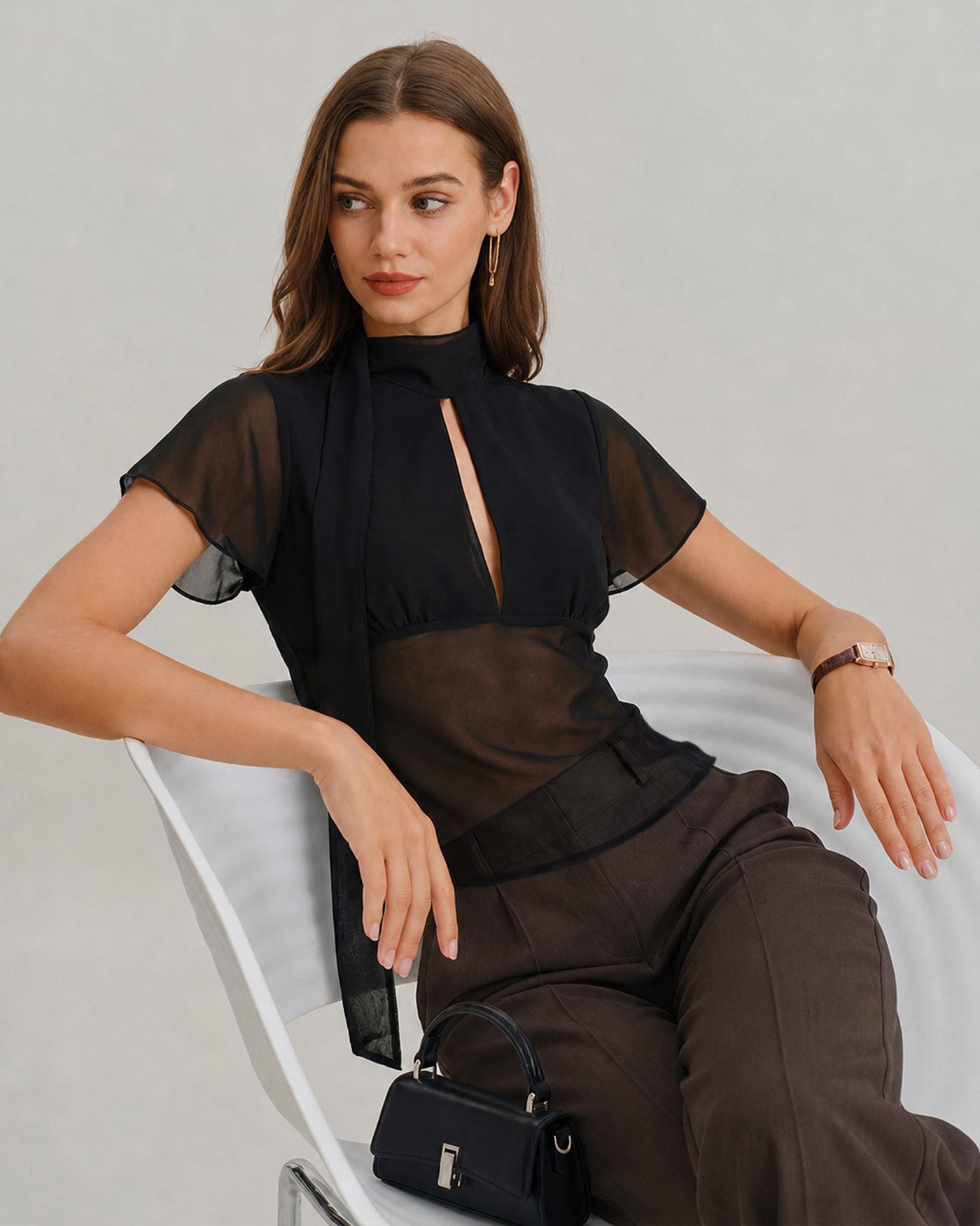 Women's Woven Polyester Tops Tops - RIHOAS