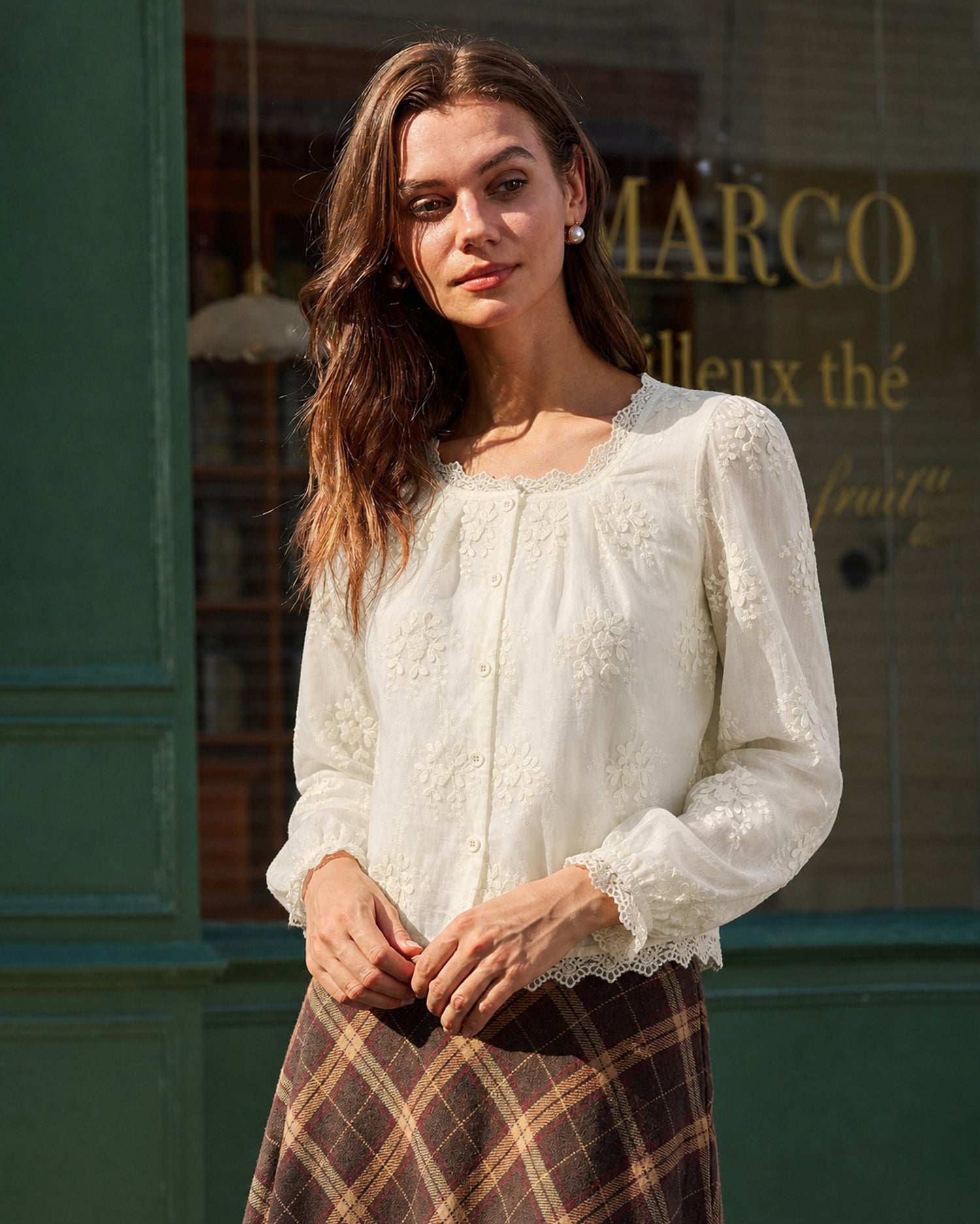 Women's Woven Tencel Top - RIHOAS