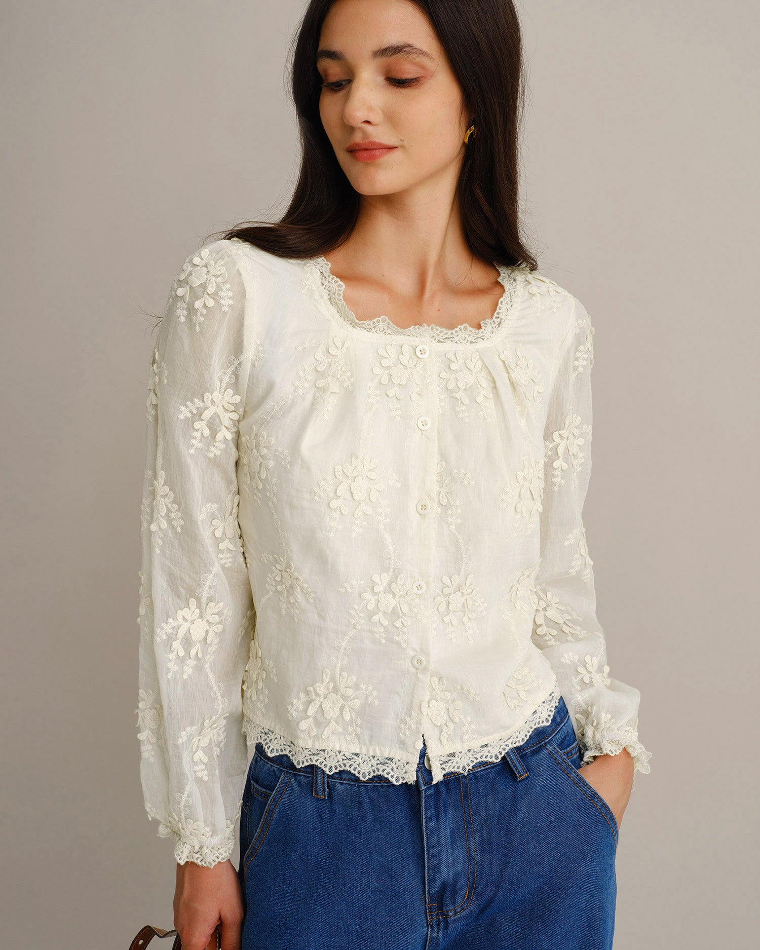 Women's Woven Tencel Top - RIHOAS - 02