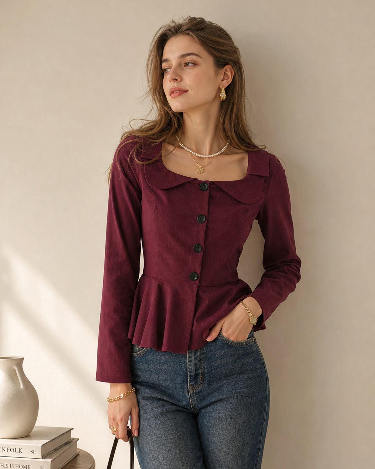 Women's Woven Viscose Blouses - RIHOAS