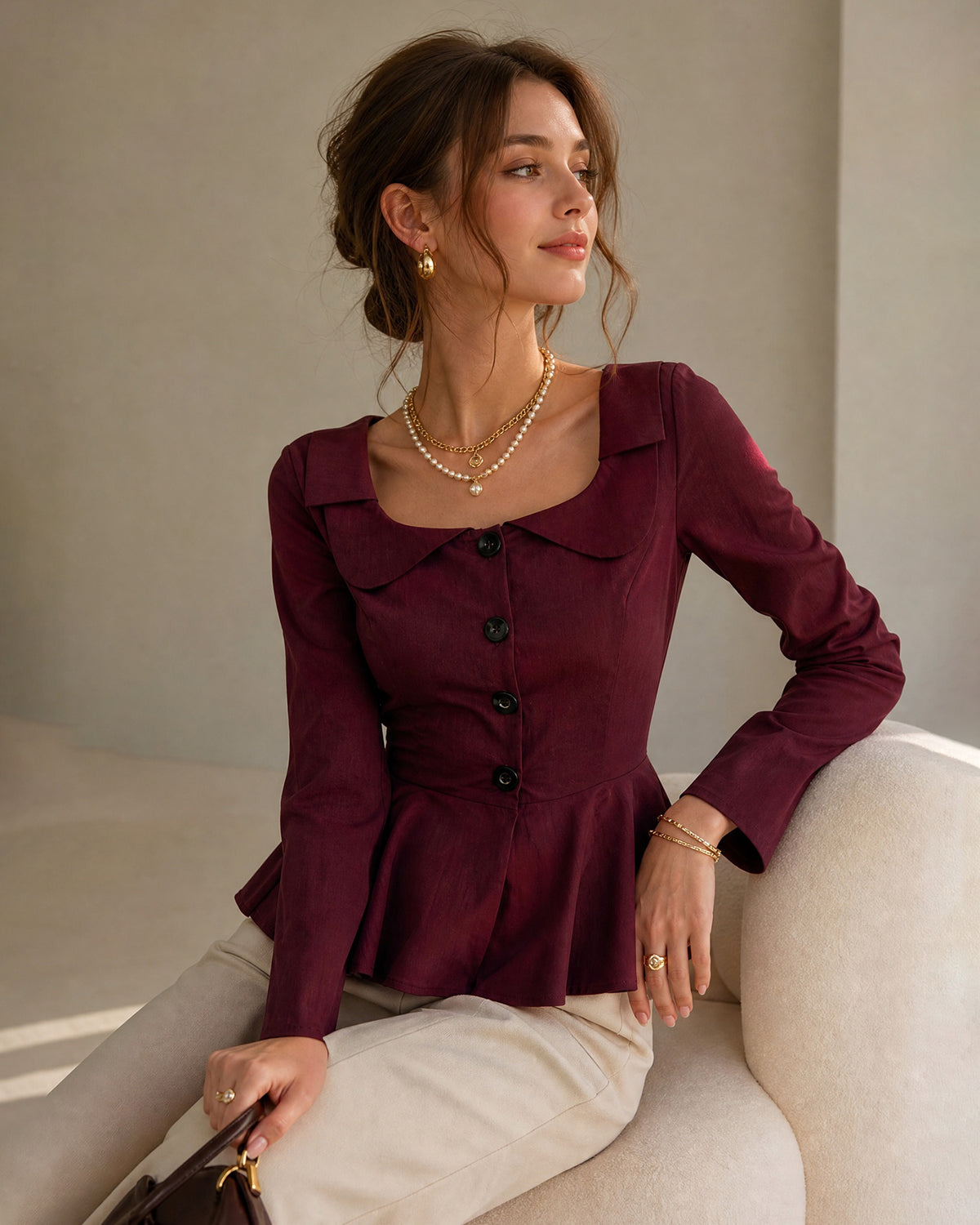 Women's Woven Viscose Blouses - RIHOAS