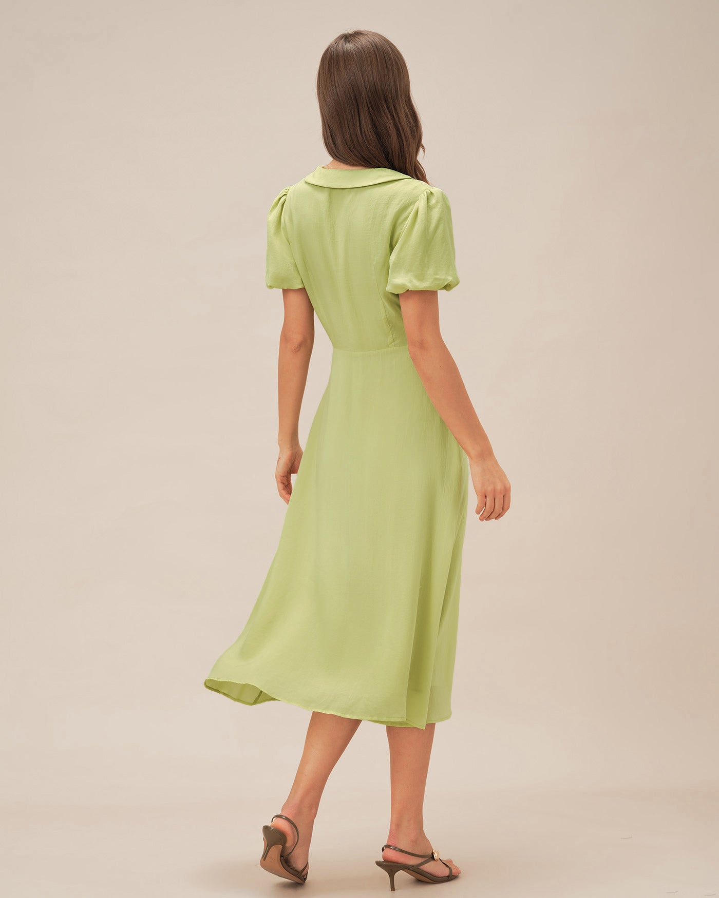 Women's Woven Viscose Midi Dress Dresses - RIHOAS
