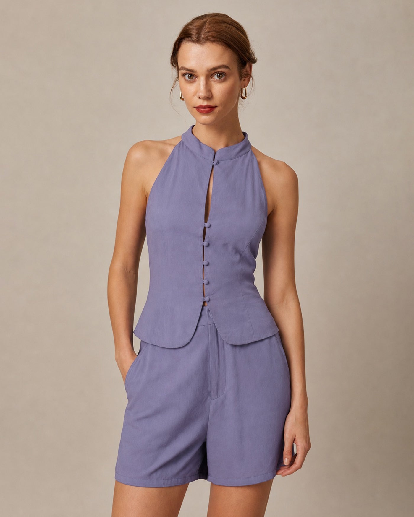 Women's Woven Viscose Shorts Bottoms - RIHOAS