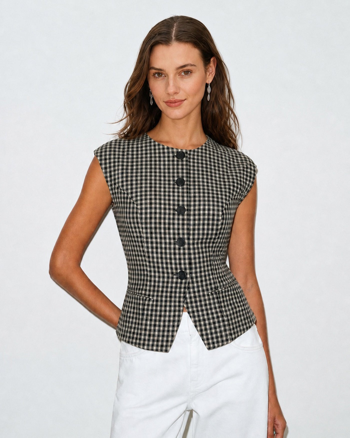 Women's Woven Viscose Tees Tops - RIHOAS