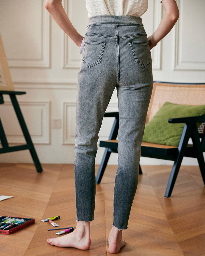 Ombre Asymmetrical Jeans - RIHOAS