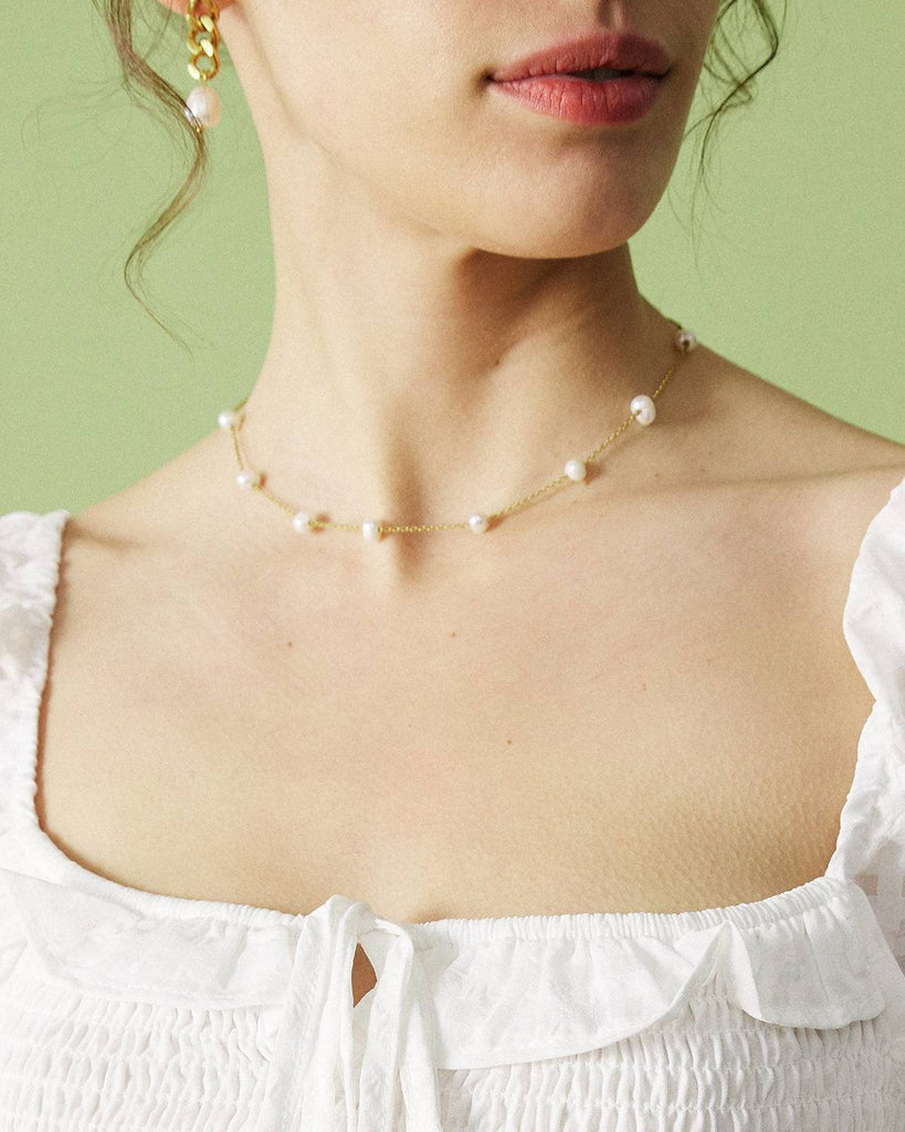The Pearl Cable Chain Necklace - RIHOAS