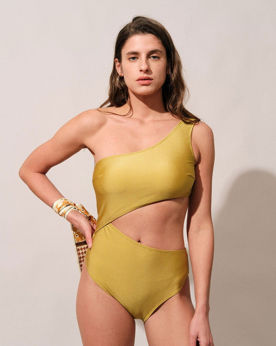 The Yellow Cutout One-Piece Swimsuit & Reviews - Yellow - One-Pieces