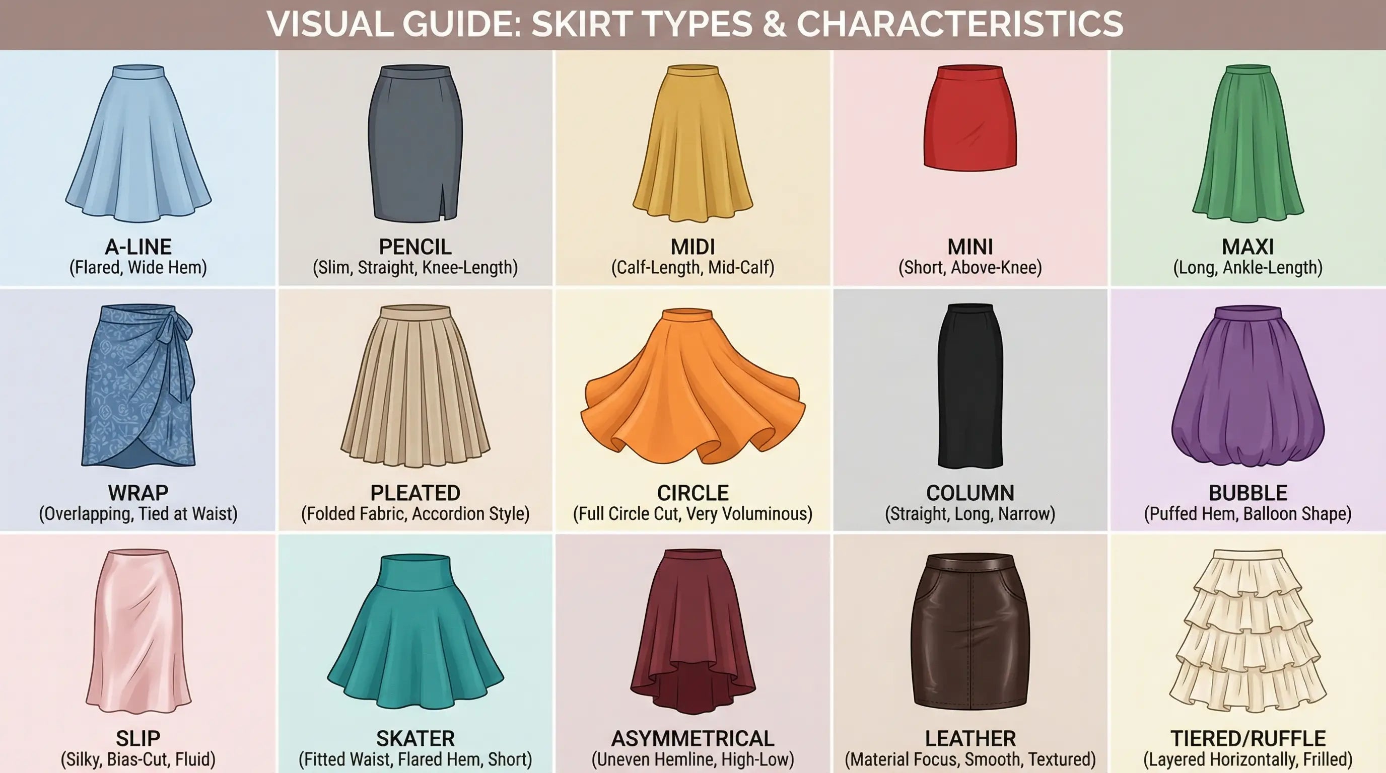 Types of Skirts: 15 Styles Every Woman Should Know  RIHOAS