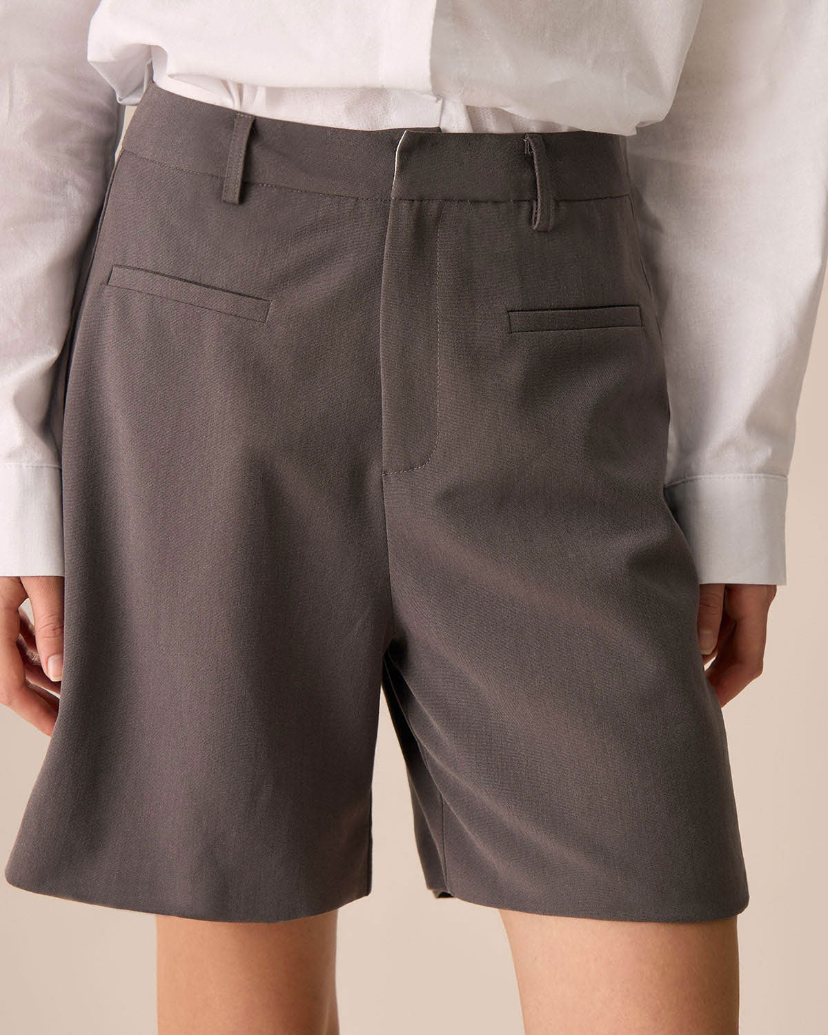 Coffee Pocket Wide leg Shorts