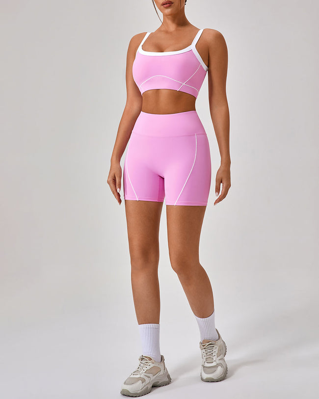 Pink High Stretch Yoga Pants