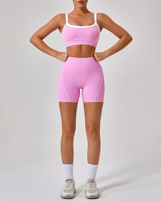 Pink High Stretch Yoga Pants
