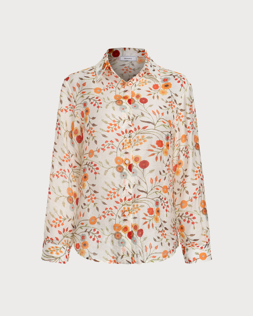 Floral Pocket Loose Shirt