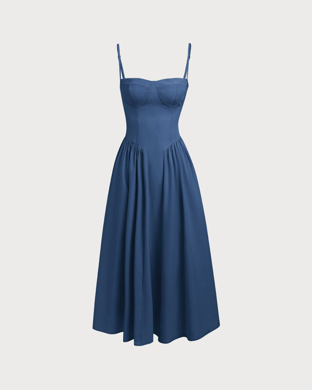 Navy Square Neck Pocket Slip Midi Dress & Reviews - Navy - Dresses | RIHOAS Navy Square Neck Pocket Slip Midi Dress & Reviews - Navy - Dresses | RIHOAS