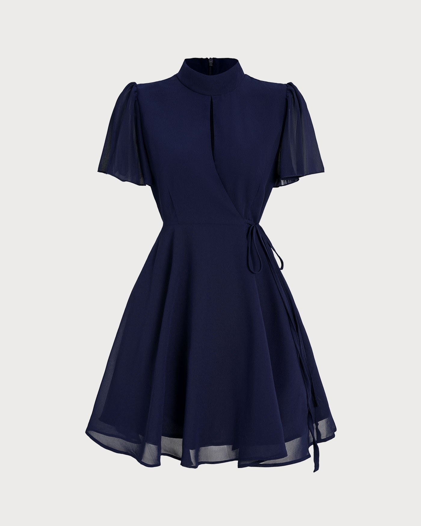 Blue Butterfly Sleeve Mini Dress & Reviews - Blue - Dresses | RIHOAS Blue Butterfly Sleeve Mini Dress & Reviews - Blue - Dresses | RIHOAS