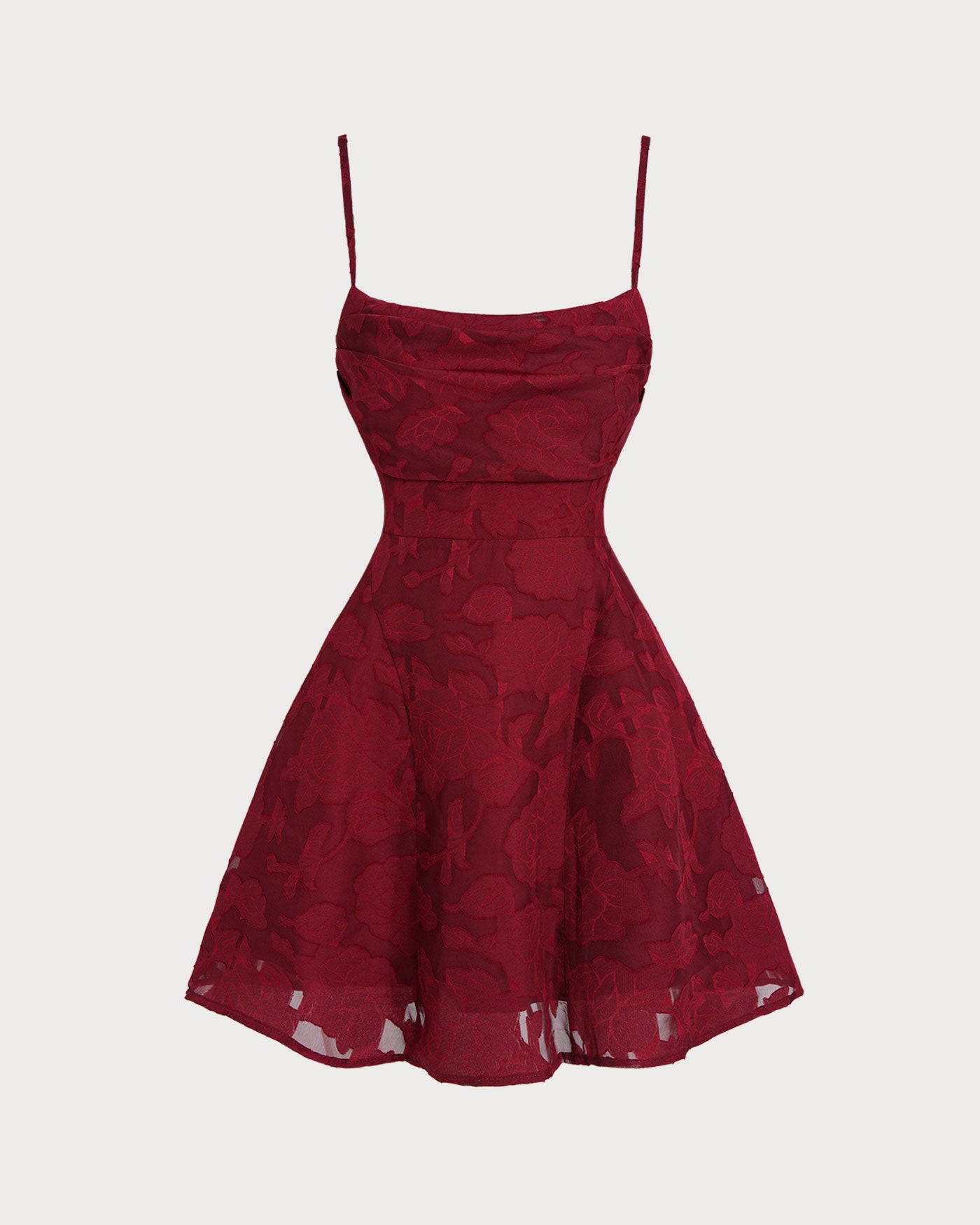 Wine Red Floral Backless Slip Mini Dress & Reviews - Wine Red - Dresses | RIHOAS Wine Red Floral Backless Slip Mini Dress & Reviews - Wine Red - Dresses | RIHOAS