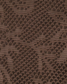 Brown Textured Halter Bikini Suit