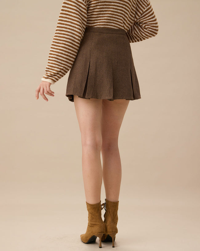 Shipping in mid-October] Pleated Mini Skort