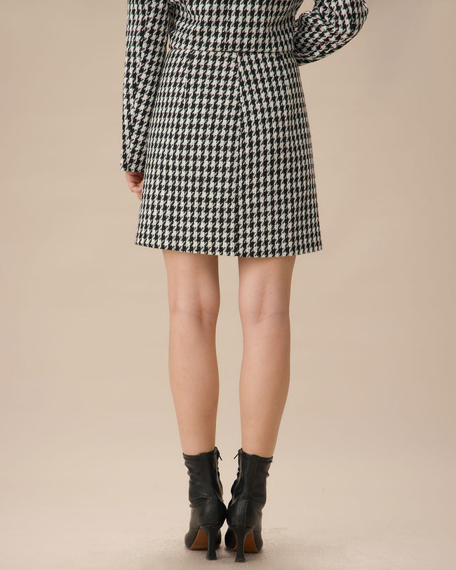 Kylie Tweed Skirt (Black)★24AW★[GRACE U]☆賀客ルール Kylie Tweed Skirt (Black)☆24AW☆[GRACE U]☆賀客ルール