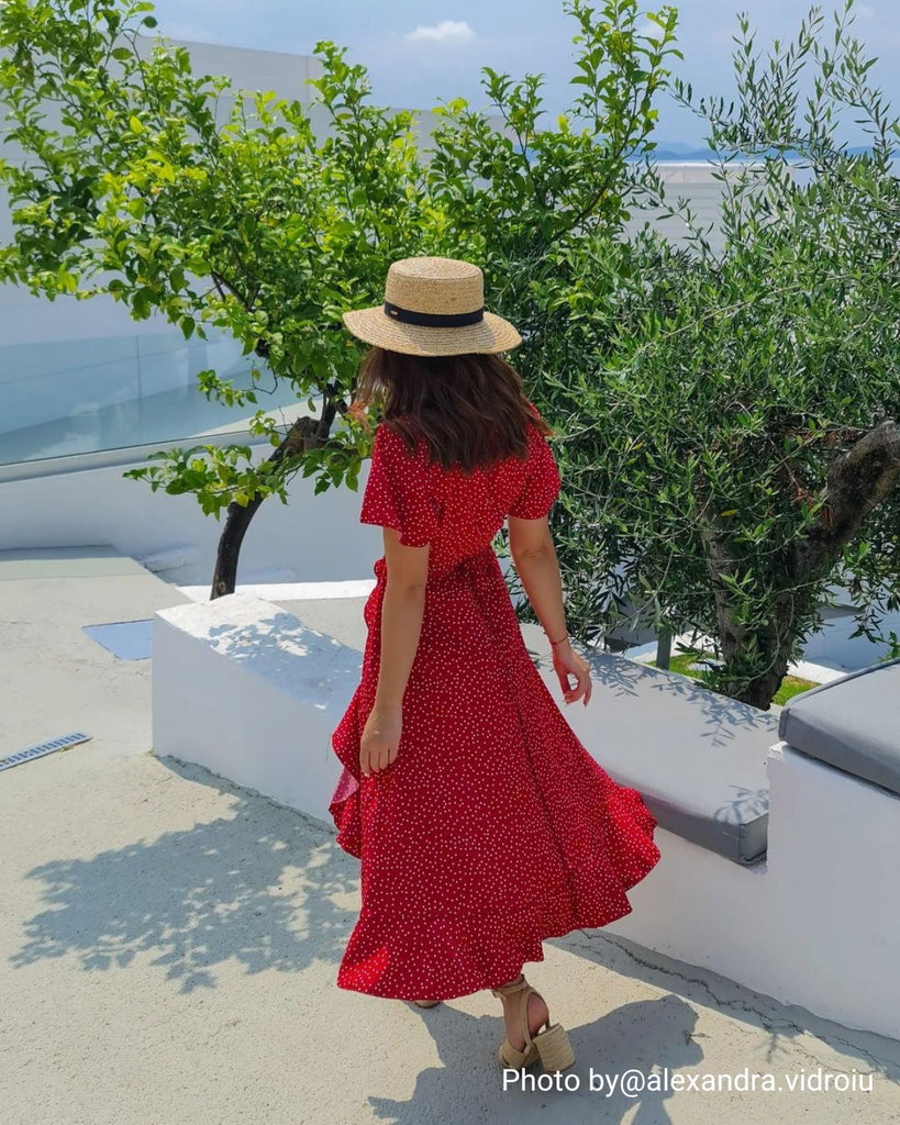 Red Polka Dot Ruffle Wrap Dress RIXO For Target Polka Dot Puff Sleeve Ruffle Wrap Dress Red Polka Dot Ruffle Wrap Dress RIXO For Target Polka Dot Puff Sleeve Ruffle Wrap Dress