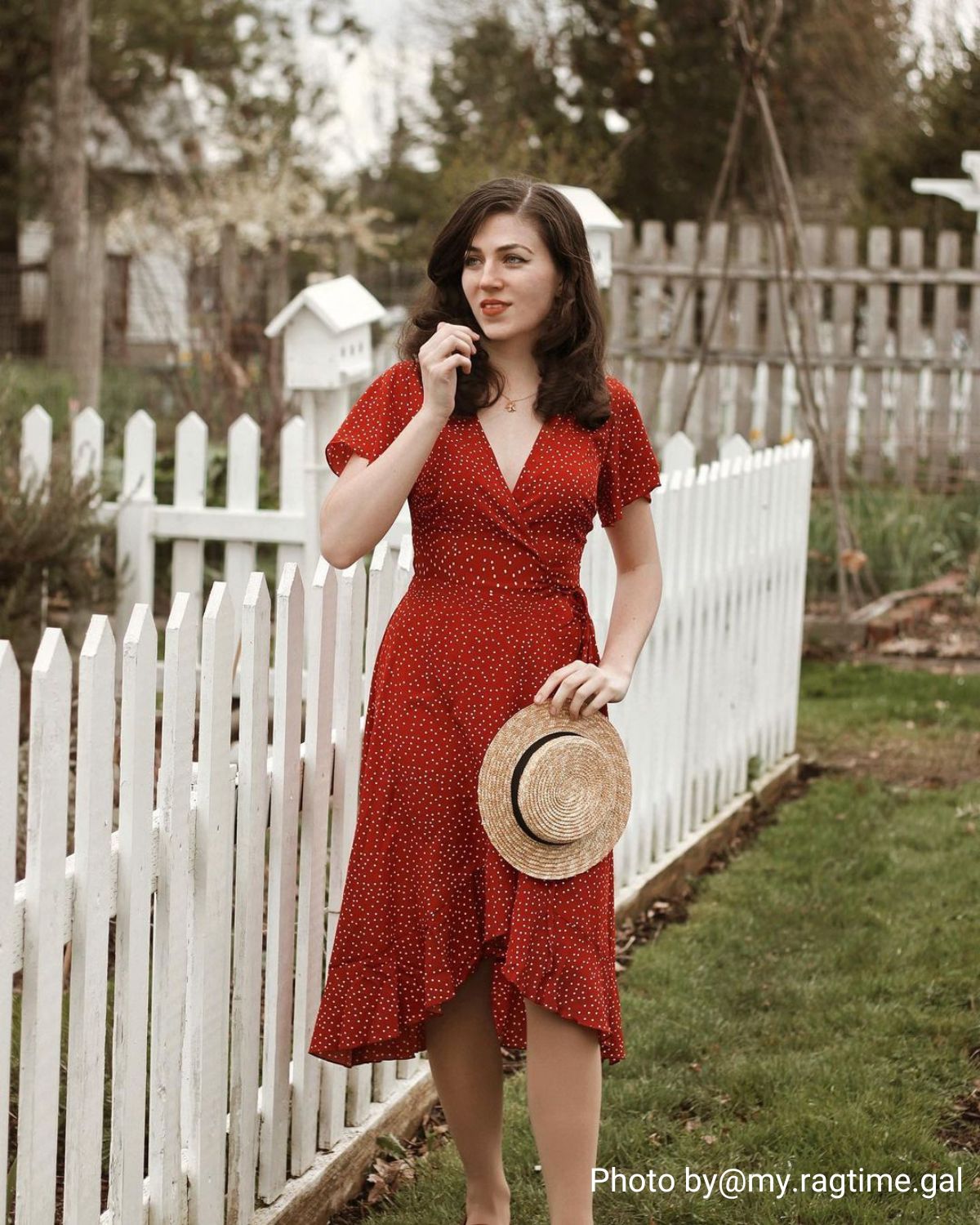 white polka dot red dress Kids 'Audrey' Vintage 50's Girls - / 7 Exclusive print Minnie Polka Dot Midi Dress