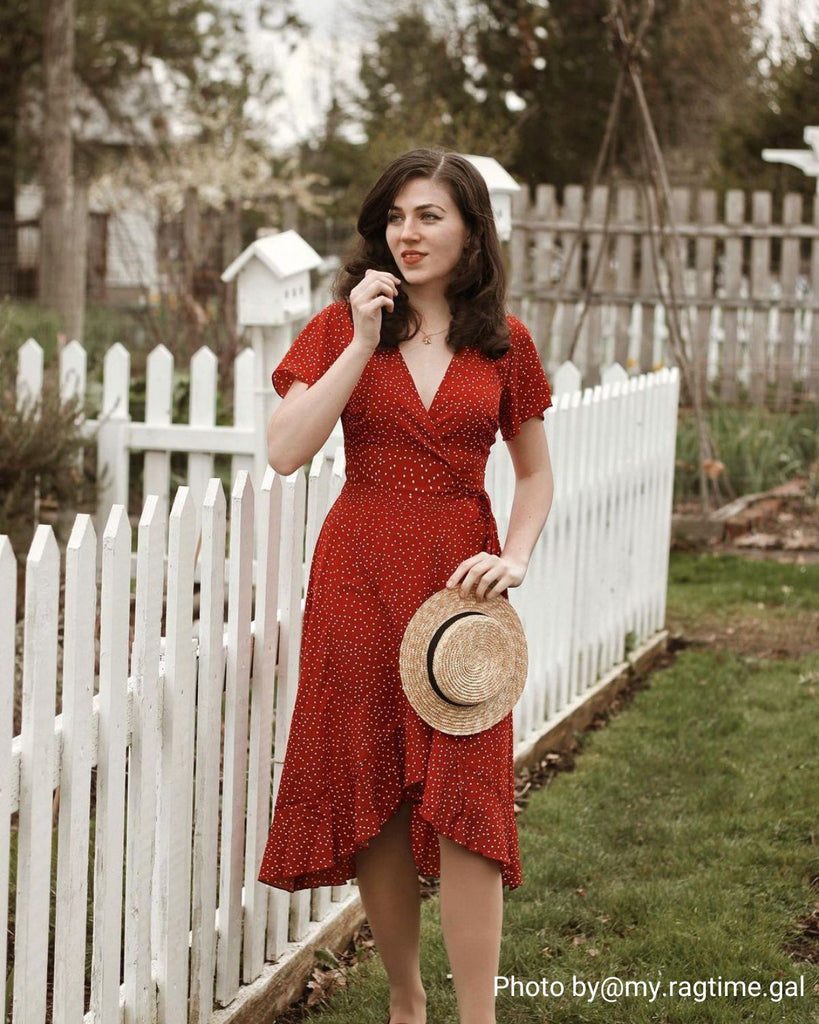 Red Polka Dot Ruffle Wrap Dress RIXO For Target Polka Dot Puff Sleeve Ruffle Wrap Dress Red Polka Dot Ruffle Wrap Dress RIXO For Target Polka Dot Puff Sleeve Ruffle Wrap Dress