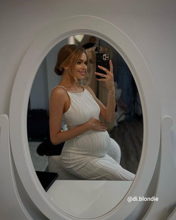 The Water Ripple Textured White Cami Dress