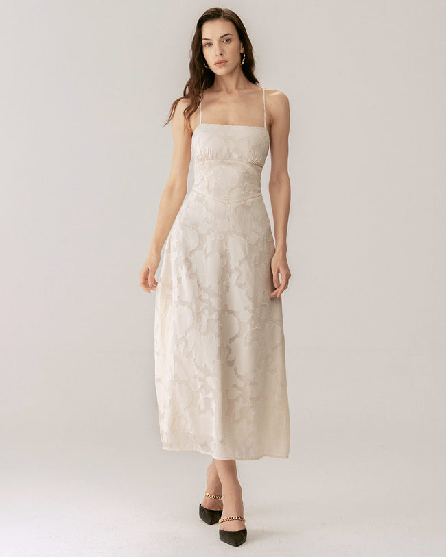 rosemuse jacquard check dress ホワイト - メルカリ
