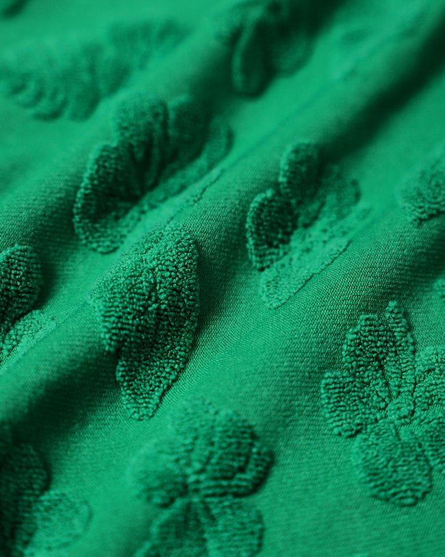 Green Jacquard Tankini Swimsuit