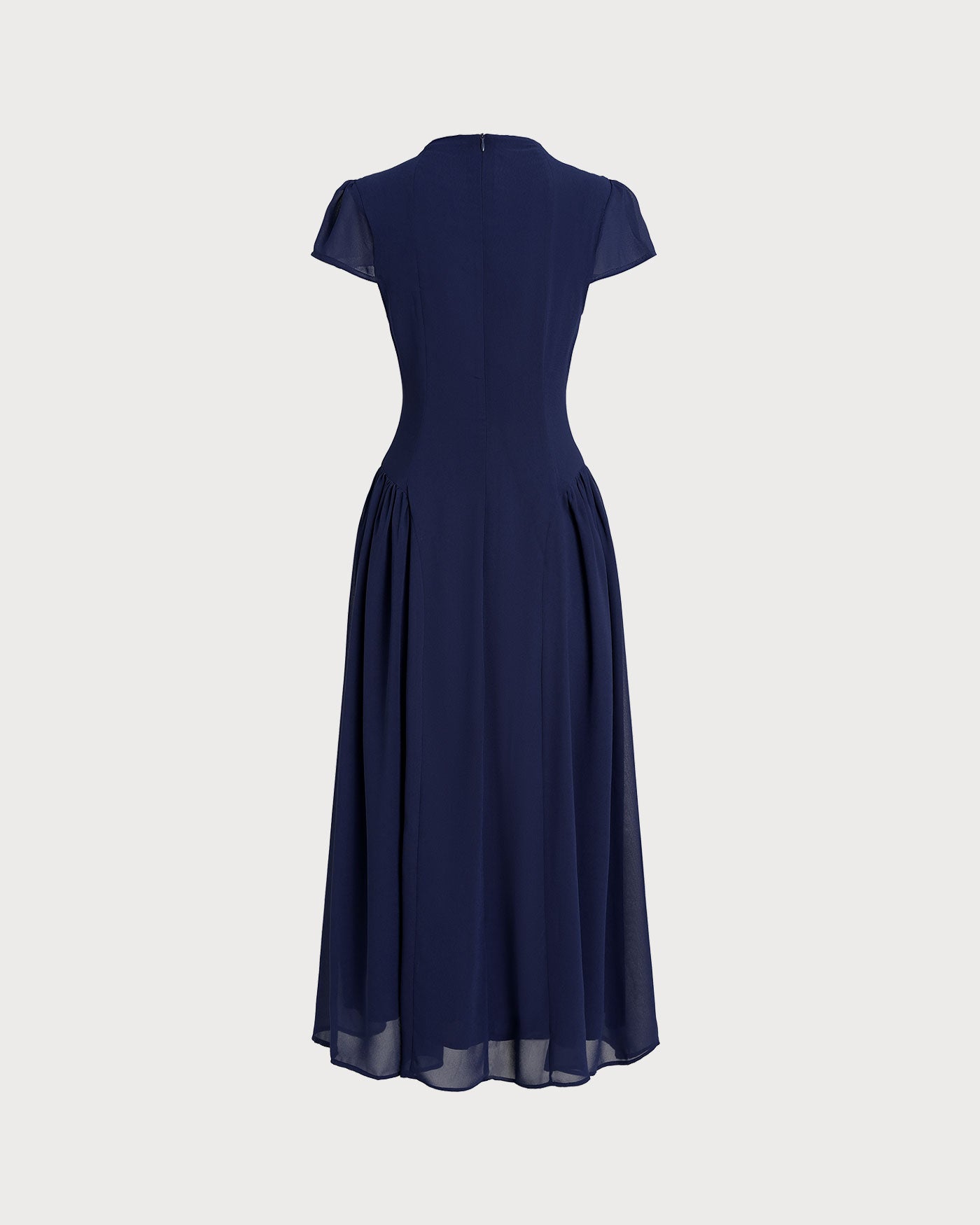Blue Puffed Sleeve Midi Dress & Reviews - Blue - Dresses | RIHOAS Blue Puffed Sleeve Midi Dress & Reviews - Blue - Dresses | RIHOAS
