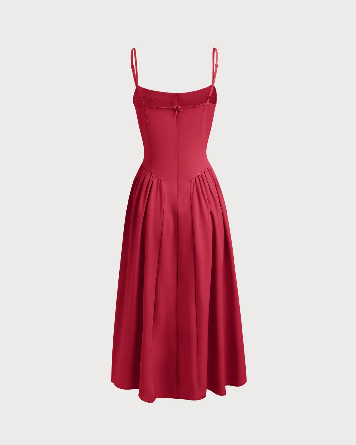 Red Square Neck Pocket Slip Midi Dress & Reviews - Red - Dresses | RIHOAS Red Square Neck Pocket Slip Midi Dress & Reviews - Red - Dresses | RIHOAS
