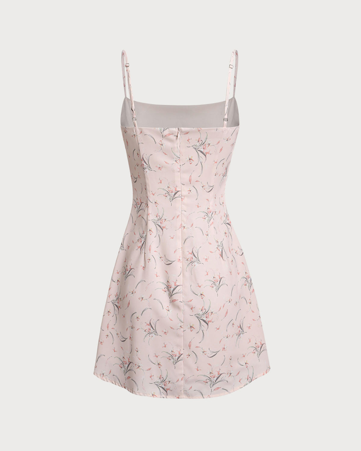 Pink Floral A-Line Slip Mini Dress