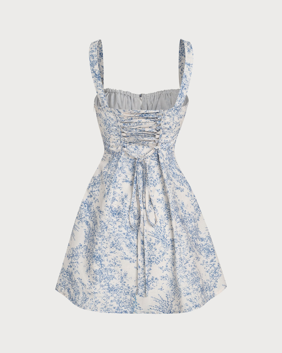 Blue Floral Ruched Slip Corset Mini Dress & Reviews - Blue - Dresses | RIHOAS Blue Floral Ruched Slip Corset Mini Dress & Reviews - Blue - Dresses | RIHOAS