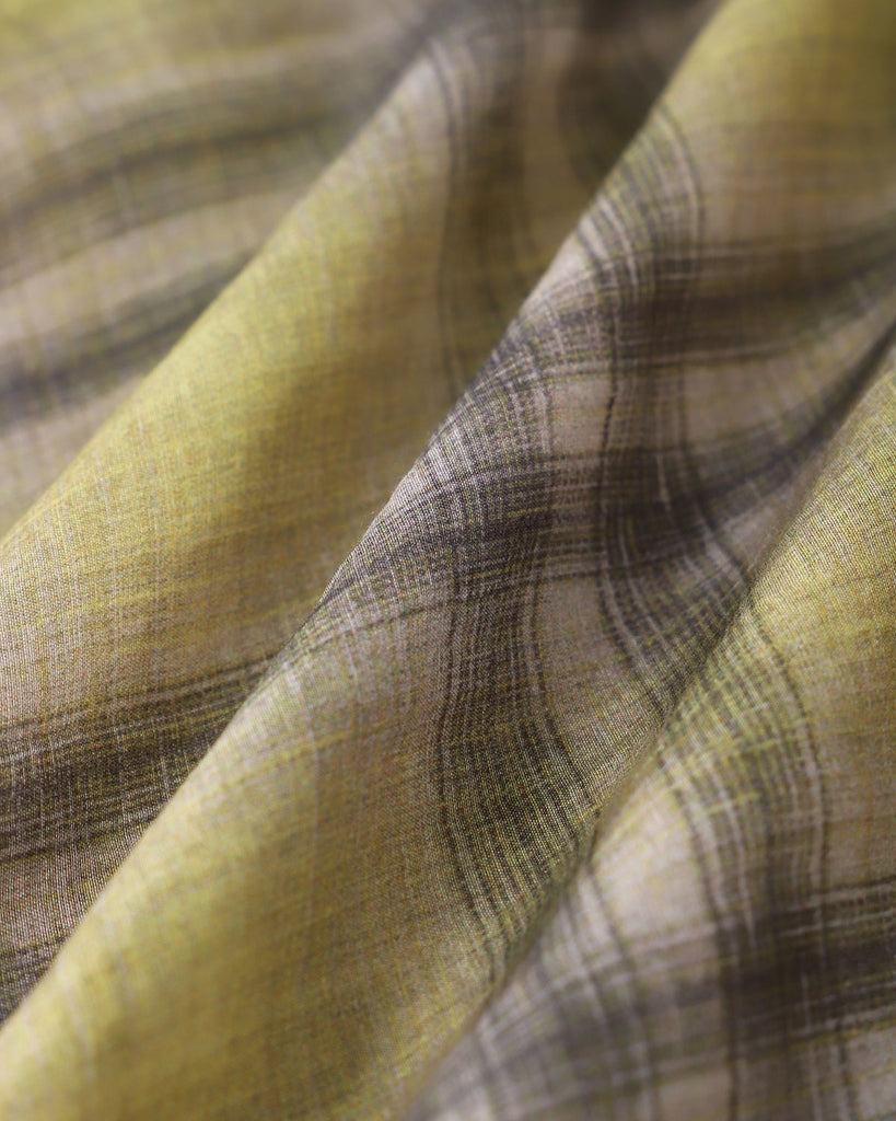 Yellow Plaid Lyocell Shirt