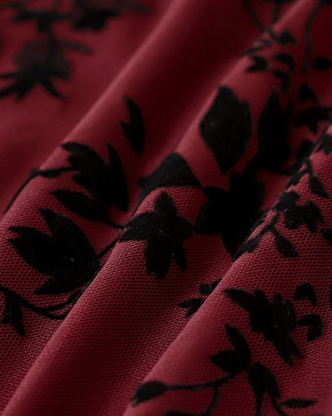 Red Floral One-Piece Swimsuit