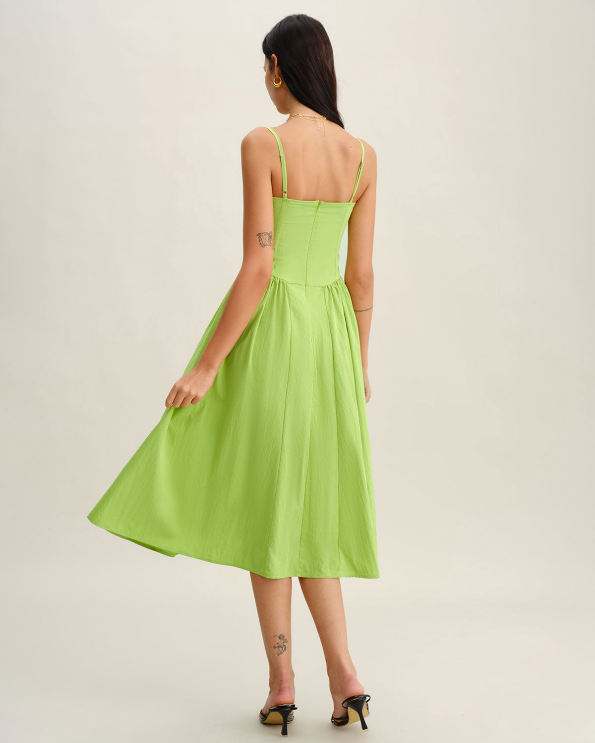 Rihoas Sweetheart Neck Slip Midi Dress Women's, Green / S Rihoas Sweetheart Neck Slip Midi Dress Women's, Green / S