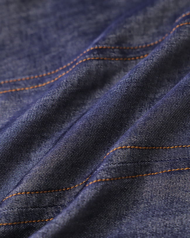 Blue Sleeveless Pocket Mini Dress