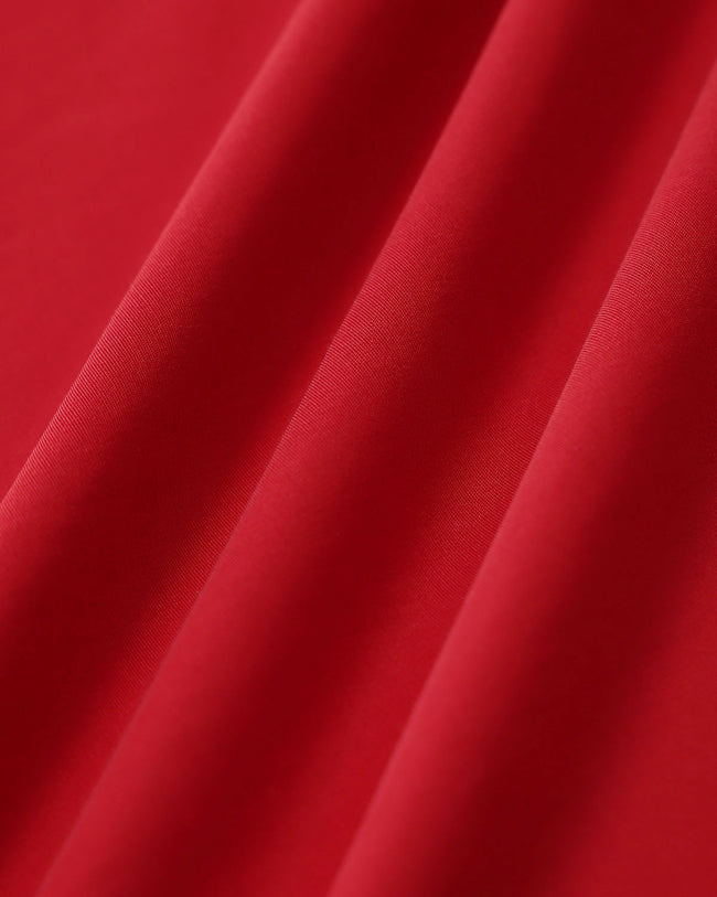 Red Sweetheart Neck Slip Mini Dress