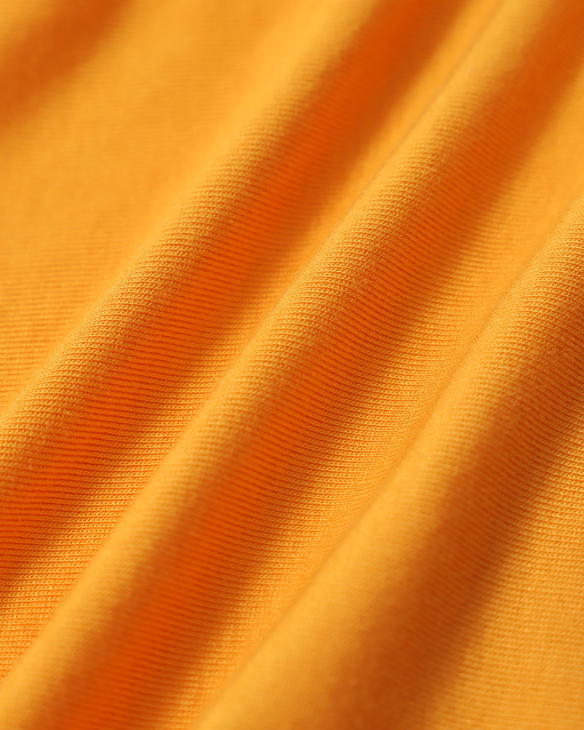 Orange Ruched Knitted Slip Midi Dress