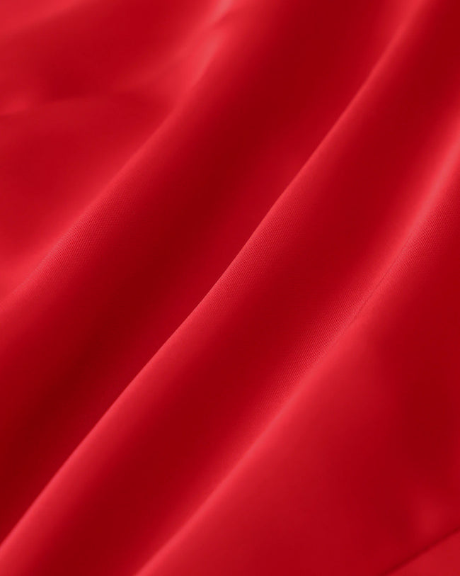 Red Sweetheart Neck Ruffle Tank Top