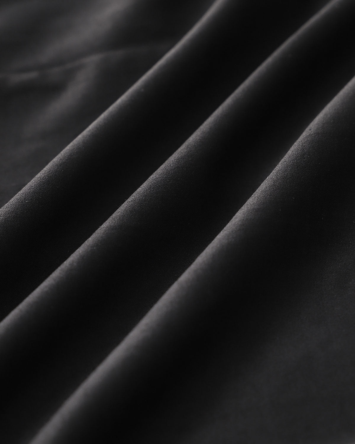 Black Ruffle Ruched Slip Midi Dress