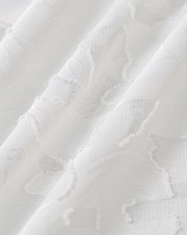 White Lace Boat Neck Midi Dress